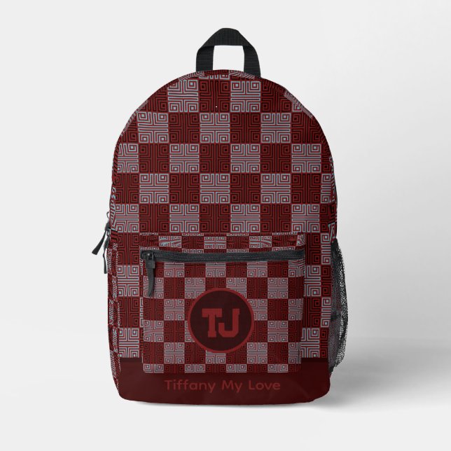 Trendy Elementary Student Back to School Backpack Bedruckter Rucksack (Vorderseite)