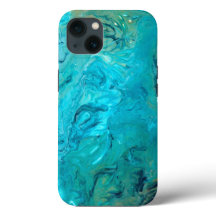 Trendy emerald faux marble abstract design
