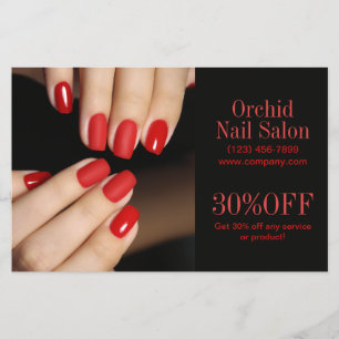 Trendy Esthetician WELLNESS-CENTER Nail Salon Pric Flyer