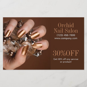Trendy Esthetician WELLNESS-CENTER Nail Salon Pric Flyer