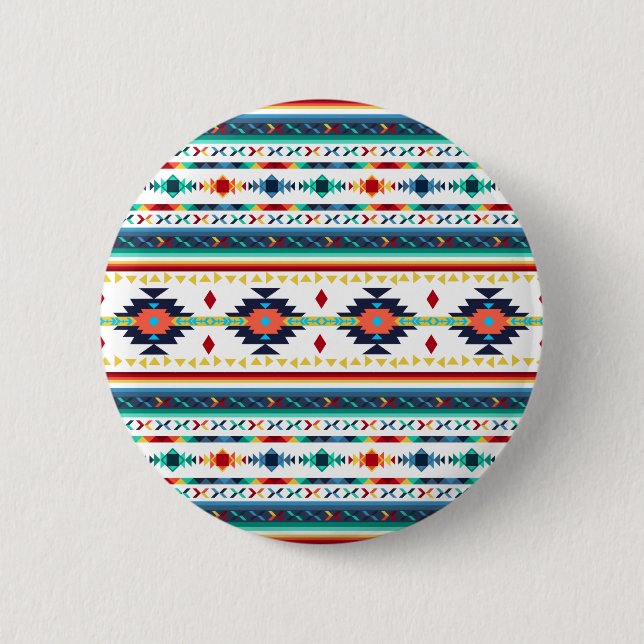 trendy, ethnisch geometrisch button (Vorderseite)