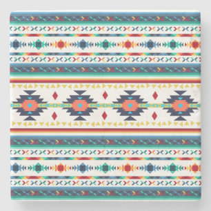 trendy, ethnisch geometrisch steinuntersetzer