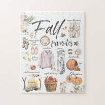 Trendy Fall Favoriten| Aquarellbilder