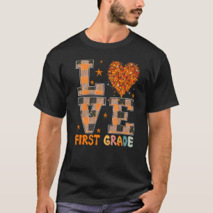 Trendy Fall Sunflower Teacher Paraeducator Liebe F T-Shirt