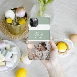 Trendy Family Foto | Grünes Glück gesegnete Ostern iPhone 11Pro Max Hülle