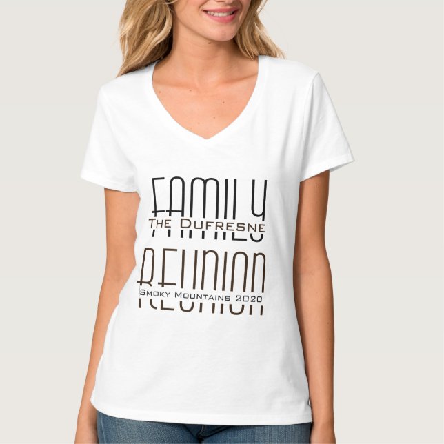 Trendy Family Wiedersehen T-Shirt (Vorderseite)
