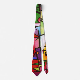 Trendy Farbabstrakte Handdrawn Hals-Krawatte Krawatte
