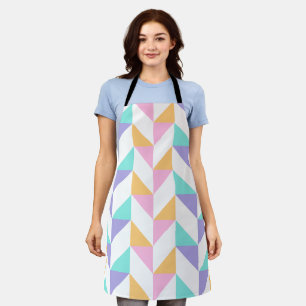 Trendy Farbige Geometrische Formen – Moderner Stil Schürze