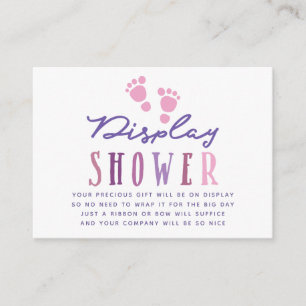 Trendy farbways Girl Baby Shower Shower Dusche Begleitkarte