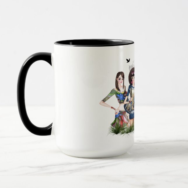 Trendy Fashion Modelle Tasse (Links)