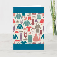 Trendy Fashion Pattern Stilvolle Kleidung Grafik