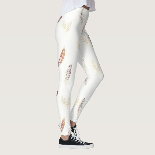 Trendy Feathers Luxury Boho Collection Leggings (Rechts)
