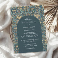 Trendy floral Art Nouveau Wilhelm Morris Hochzeit