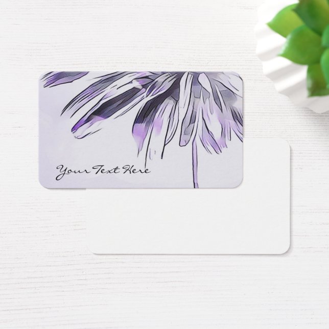 Trendy Floral Business Cards (Schreibtisch)