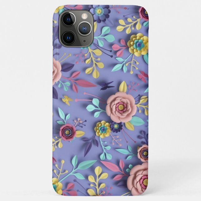 Trendy Floral Case-Mate iPhone Case (Rückseite)