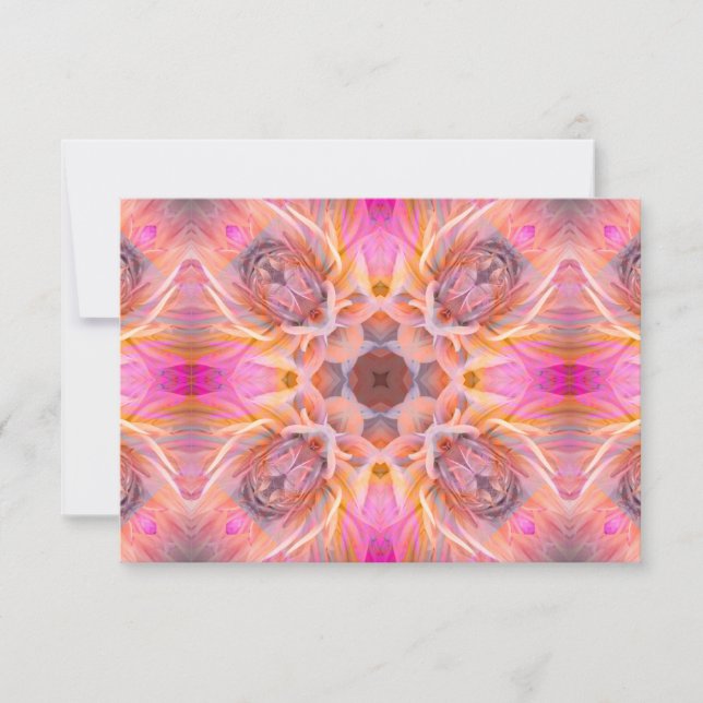 Trendy Floral Danky Card Dankeskarte (Vorderseite)
