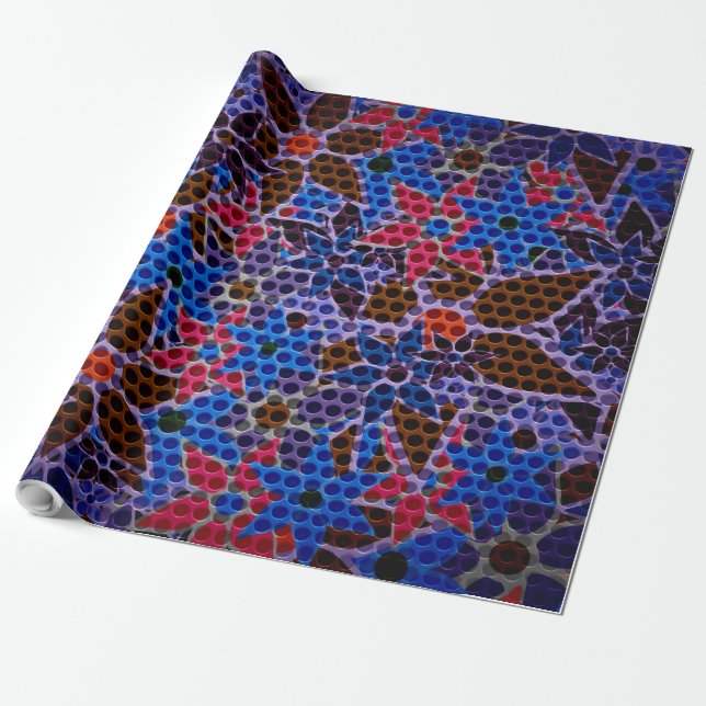 Trendy Floral Pattern #13 Geschenkpapier (Ungerollt)