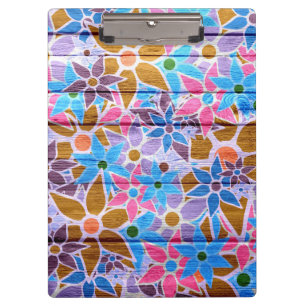 Trendy Floral Pattern #14 Klemmbrett