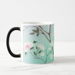 Trendy floralBlack/Weiß 325-ml-verwandelnde Tasse