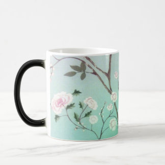 Trendy floralBlack/Weiß 325-ml-verwandelnde Tasse