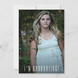 Trendy Foto Abschluss Ankündigung