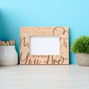 Trendy fröhliche Weihnachten Sie sind meine Geätzte Rahmen