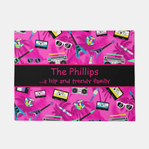 Trendy fun 80er fußmatte