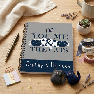 Trendy fun contemporary modern stylish spiral Notizbuch