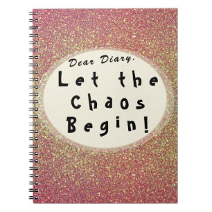 Trendy Fun Rose Gold Moderne Spaß Typografie Notizblock