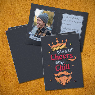 Trendy Funny King zitiert Typografie Vatertag Karte