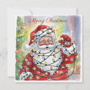 Trendy Funny Modern Einfach Niedlicher Weihnachtsm Karte