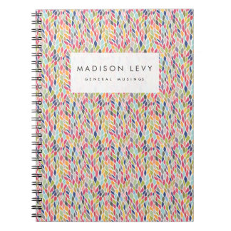 Trendy Gemustert Personalisiert Journal Notebook Notizblock