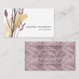 Trendy Geometric Brush Strokes Collage Visitenkarte