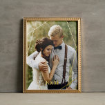 Trendy Geometric Frame Mit Monogramm Foliendrucke<br><div class="desc">Einfaches und elegantes mit Monogramm und geometrisches Rahmendesign für Ihre Lieblings-Fotos.</div>