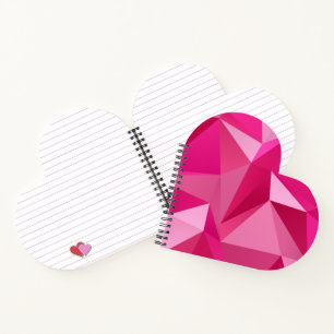 Trendy Geometric Halftone Print Spiral Notebook Notizbuch