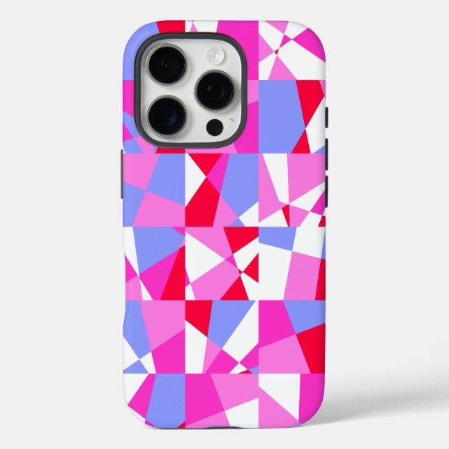 Trendy Geometric Square Pattern Case-Mate iPhone Hülle (Rückseite)