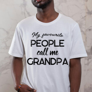 Trendy Geschenk für den Vatertag anwesend GrandPa T-Shirt
