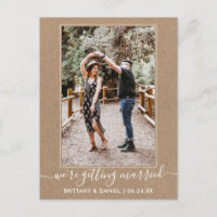 Trendy Getting Married Kraft Save the Date