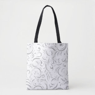 Trendy Ghost & Kangaroo Line Art-Tasche