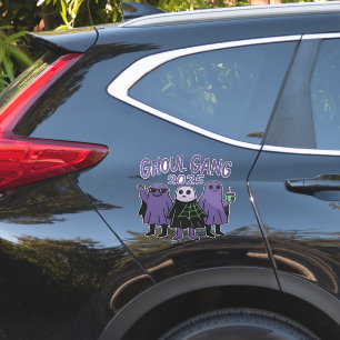 Trendy Ghoul Gang Coffee Squad Halloween 2025 Aufkleber