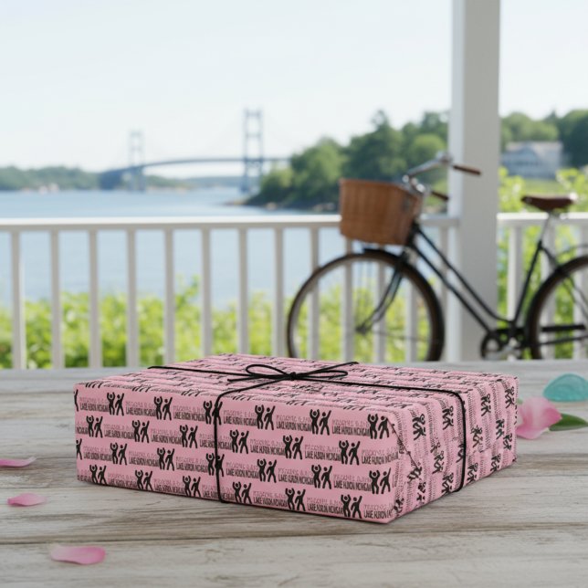 Trendy Gift Wrap Inspiriert von Mackinac Island Vi Geschenkpapier (Trendy Gift Wrap Inspired by Mackinac Island Vibes)