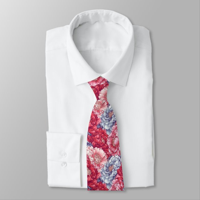Trendy Gifts For Guys Peonies Floral Krawatte (Gebunden)