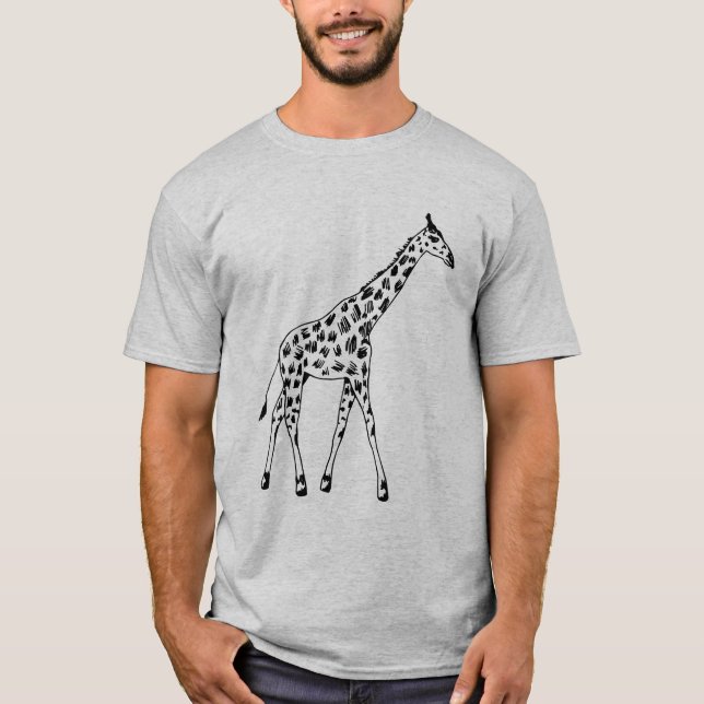 Trendy Giraffe T - Shirt (Vorderseite)