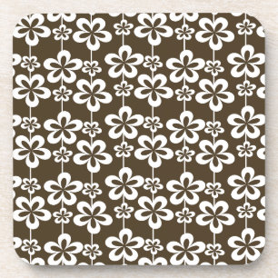Trendy Girly Floral Pattern Untersetzer