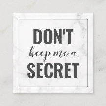 Trendy Girly Marble Business-Referenzkarte