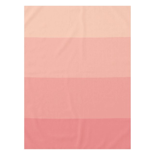 Trendy Girly Pink Ombre Palette Tischdecke (Vorderseite)