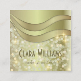 Trendy Glam Gold Shiny Sparkling Makeup & Hair Treuekarte