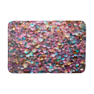 Trendy Glitzer Opal Holographic Collection Badematte