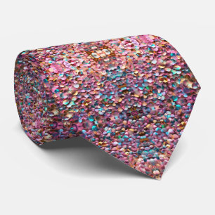 Trendy Glitzer Opal Holographic Collection Krawatte