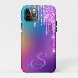 Trendy Glitzer Tropfens Ombre Holographic Case-Mate iPhone Hülle